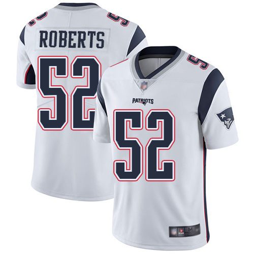 New England Patriots Football #52 Vapor Limited White Men Elandon Roberts Road NFL Jersey->youth nfl jersey->Youth Jersey